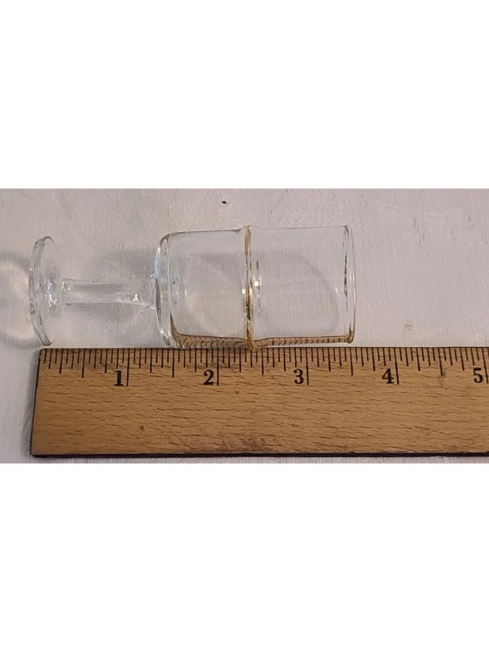 Unique Design 2 Gold Rim Cordial Glasses Mid Century 4